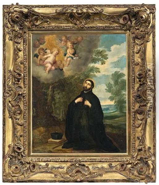 Verzuckung Des Hl. Ignatius Oil Painting - Balthasar Beschey