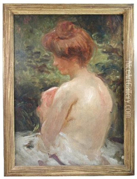 Bather Oil Painting - Albert De Belleroche