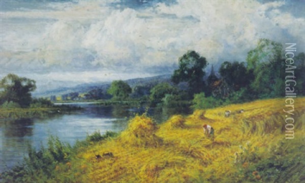 The Upper Thames Oil Painting - Harry Pennell