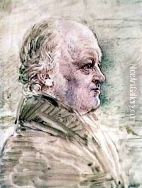 Miniature of William Blake Oil Painting - John Linnell