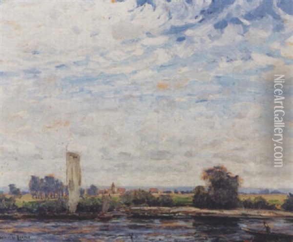 Landschaft An Der Havel Oil Painting - Hans Licht