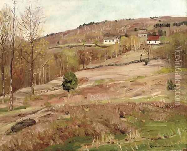 Hillside and Deep Ravine Oil Painting - George Gardner Symons
