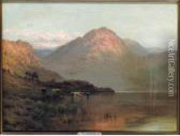 Ben Nevis Oil Painting - Alfred de Breanski