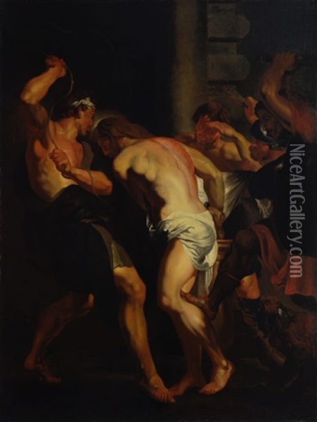 Flagellazione Di Cristo Alla Colonna Oil Painting - Jacob Jordaens