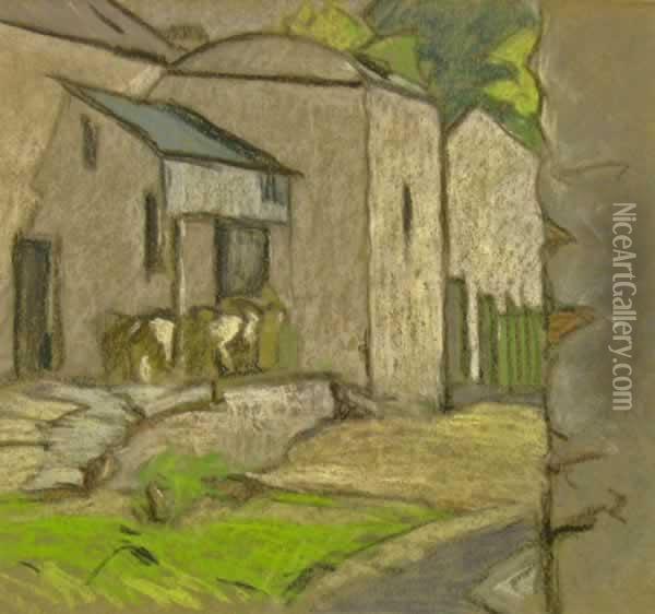 The Old Mill Pottery, Kirkcudbright Oil Painting - Ernest Archibald Taylor