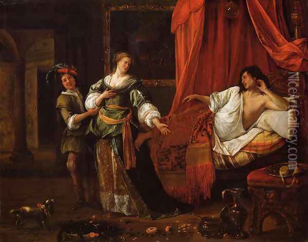 Amnon and Tamar Oil Painting - Jan Steen