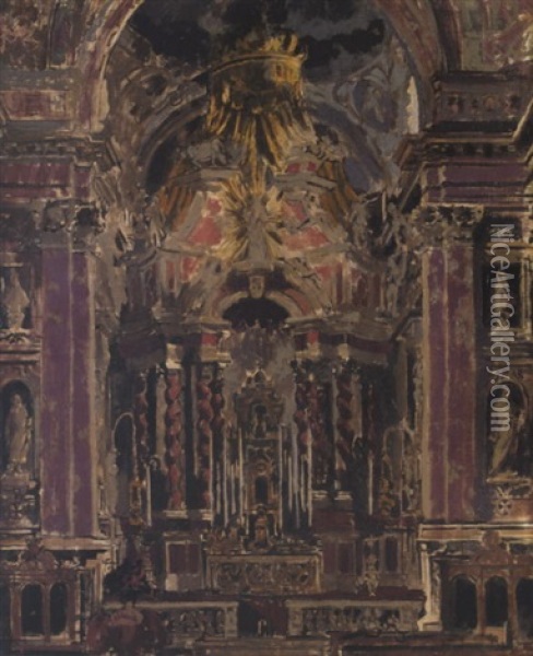Gli Scalzi, The Church Of The Barefoot Friars Oil Painting - Walter Sickert