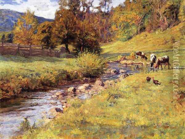 Tennessee Scene Oil Painting - Theodore Clement Steele