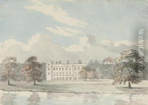 View Of Syon House Oil Painting - John Fisher