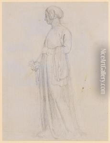 Two Studies For A Pediment For 
Buckingham Palace Together With Four Others, Similar, By The Same Hand Oil Painting - John Flaxman