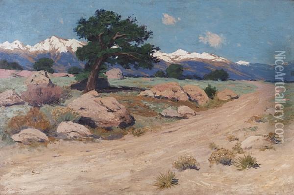 Early Spring In The Arkansas Valley Oil Painting - Charles Partridge Adams