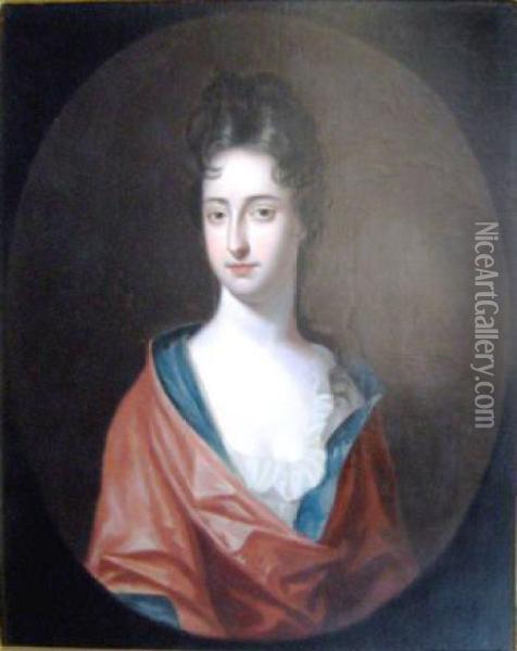 Portrait Of A Woman Oil Painting - Sir Godfrey Kneller
