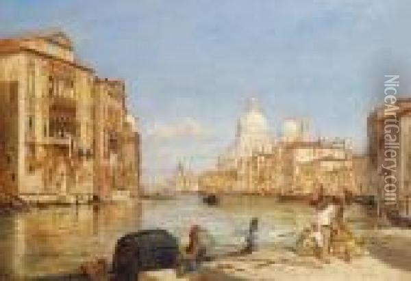 The Grand Canal, Venice Oil Painting - Edward Pritchett