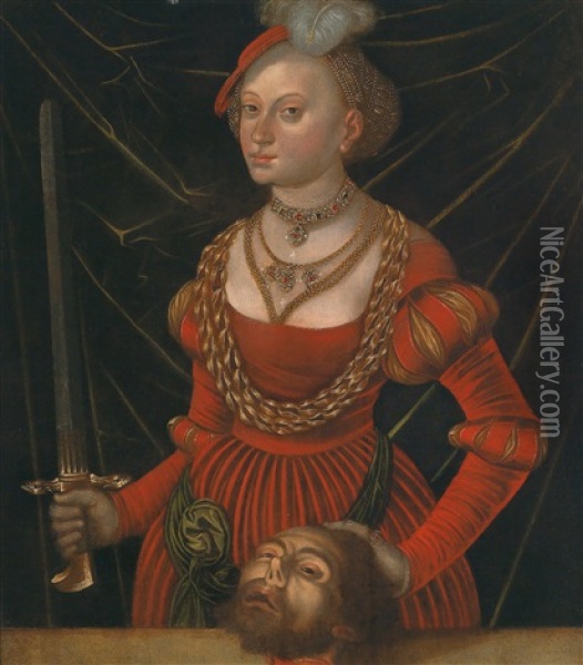 Judith Und Holofernes Oil Painting - Lucas Cranach the Younger