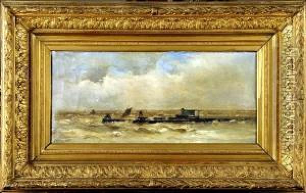 [marine] Oil Painting - Louis Artan De Saint-Martin