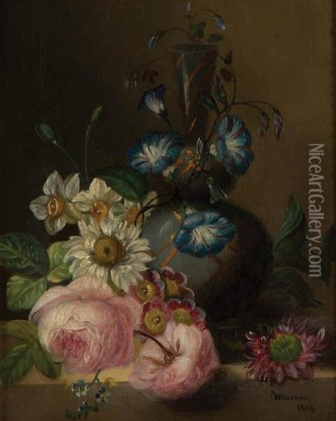 Floral Still Life Oil Painting - Benedict Masson