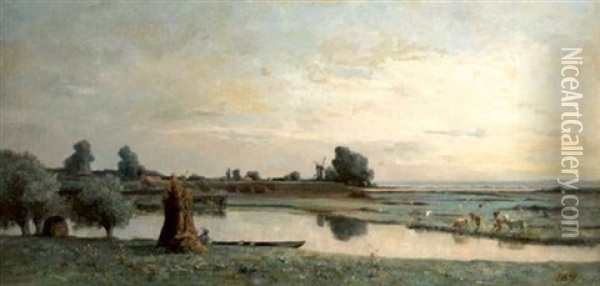 Paysage Hollandais Oil Painting - Paul Baum