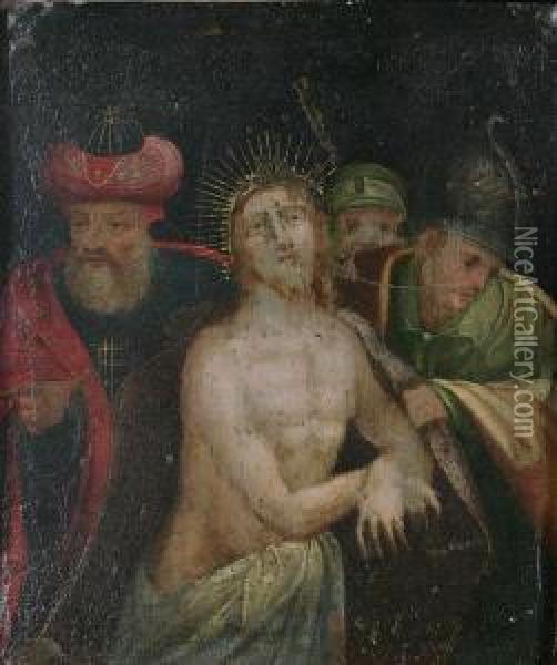 Christus Aan Het Volk Getoond Oil Painting - Hans Von Aachen