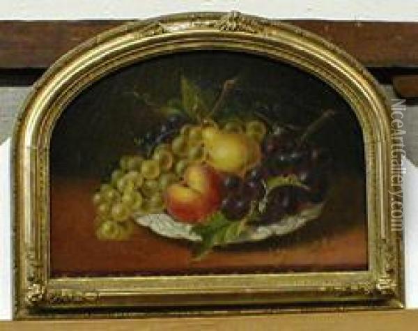 Still Life Of Fruit Oil Painting - Sarah Miriam Peale