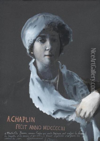 Portrait De Mathilde Baviers Oil Painting - Arthur Chaplin