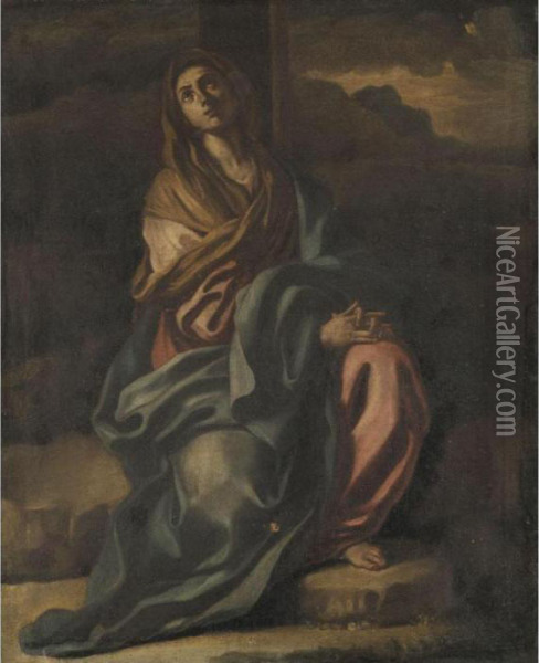 The Mater Dolorossa Oil Painting - Francesco Solimena