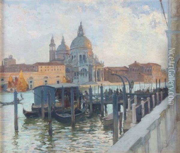 Venezia Oil Painting - Giovanni Battista Carpanetto