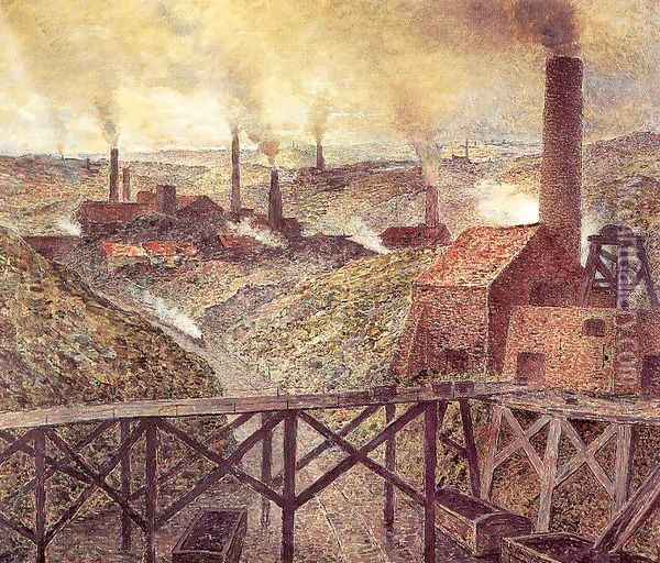 In the Black Country 1893 Oil Painting - Constantin Meunier