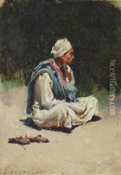 Berber Oil Painting - Nikolai Petrovich Bogdanov-Belsky