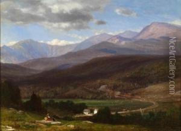 Presidential Range, Conaway Valley Oil Painting - Samuel Lancaster Gerry