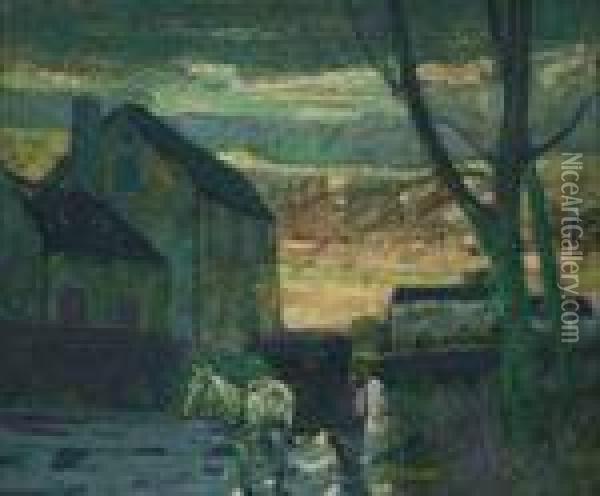 Provincetown Oil Painting - Richard Emile Miller