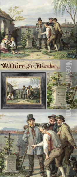 Humoristische Genreszene Oil Painting - Wilhelm I Durr