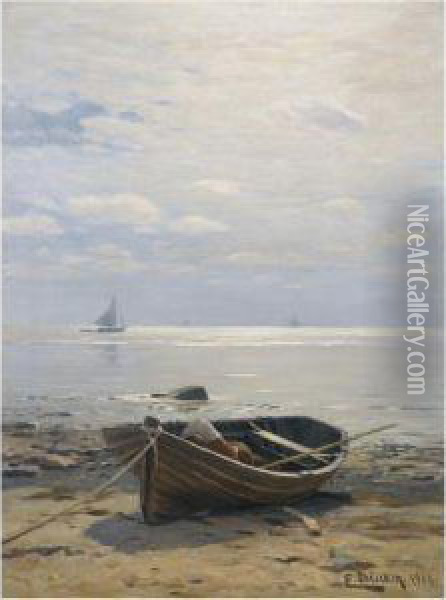 A Well-deserved Rest Oil Painting - Eugene Gustav Ducker