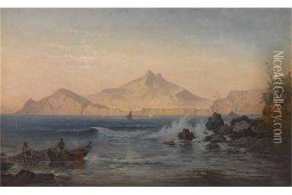 Fischer Im Golf Von Neapel Oil Painting - Karl Heilmayer