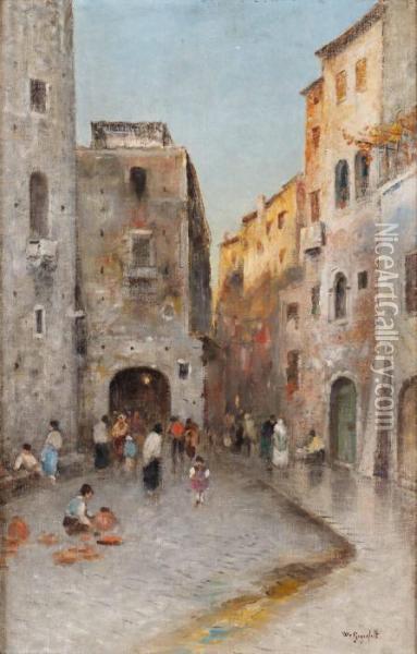 Gata I Venedig Oil Painting - Wilhelm von Gegerfelt