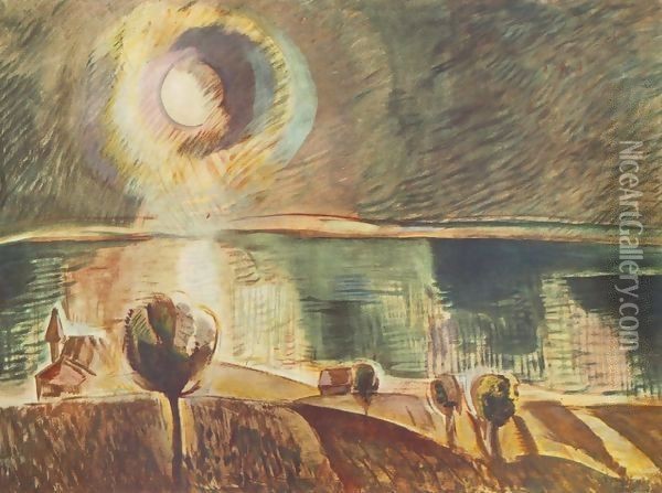 Sunrise 1940 Oil Painting - Jeno Gadanyi
