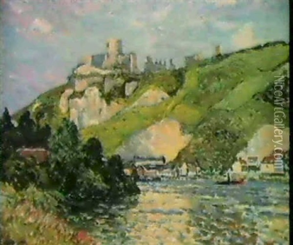 Chateau-gaillard (apres-midi) Oil Painting - Maxime Maufra