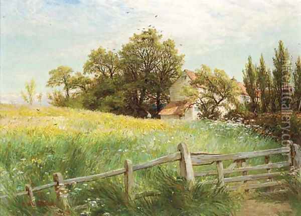 A summer's breeze Oil Painting - Charles James Lewis