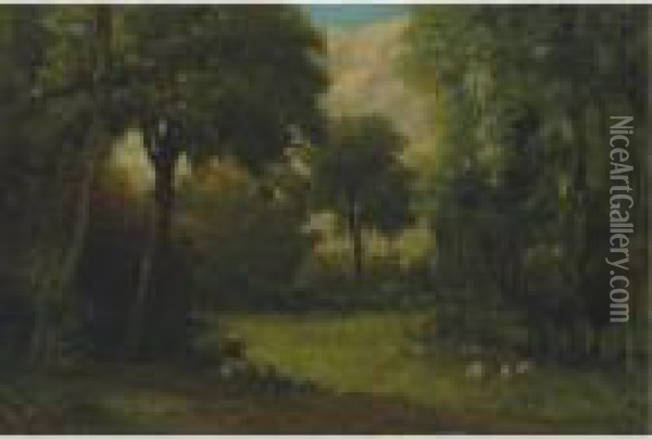 La Clairiere Oil Painting - Gustave Courbet