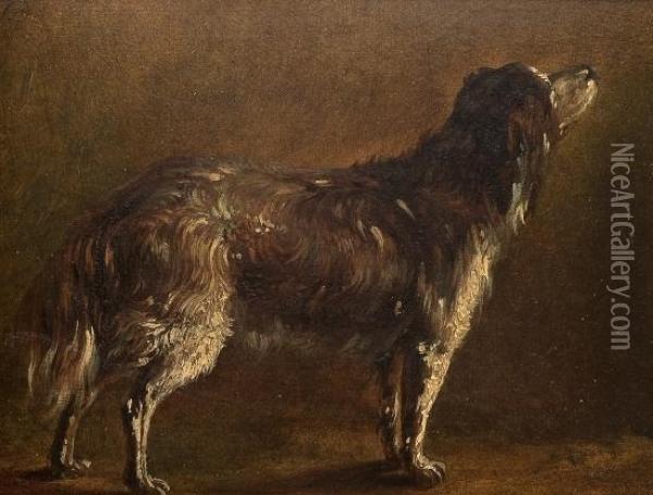 Staende Hund Oil Painting - Siegwald Johannes Dahl
