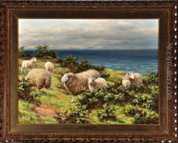 On The North Coast Oil Painting - Joseph Dixon Clark