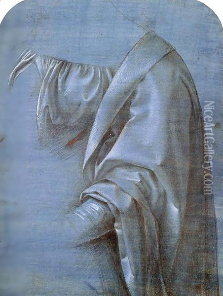 Study of Drapery Oil Painting - Giovanni Antonio Boltraffio
