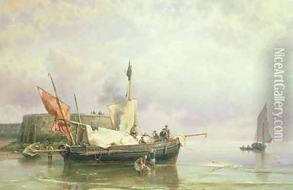 Marine Scene Oil Painting - Barend Cornelis Koekkoek