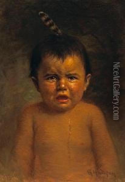 Child Crying Oil Painting - Grace Carpenter Hudson