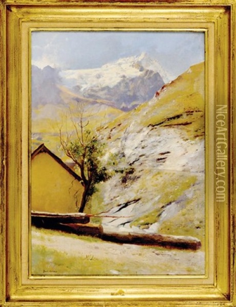 Paysage Du Dauphine Oil Painting - Paul Alexandre Alfred Leroy