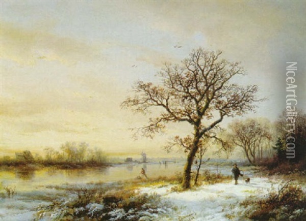Winter Oil Painting - Willem Bodemann