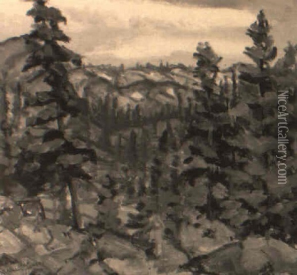 Sierra Foothills Oil Painting - Rinaldo Cuneo