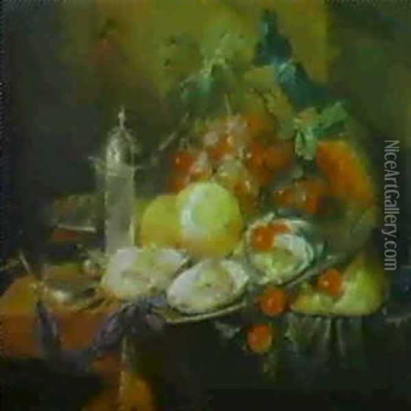 Fruhstucksstilleben Oil Painting - Cornelis De Heem