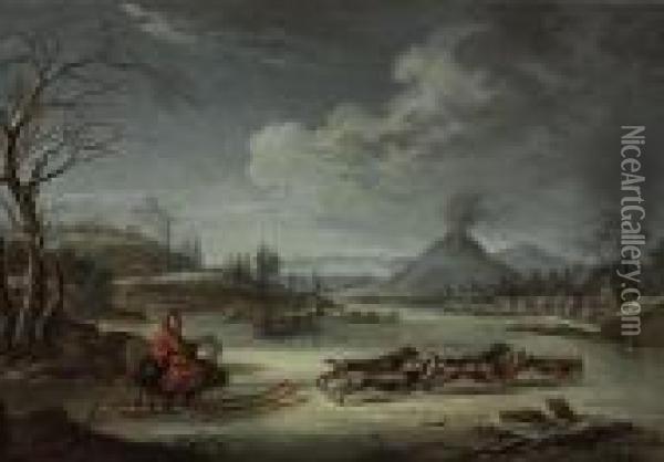 Winter Scene In Kamtchatka Oil Painting - John Webber
