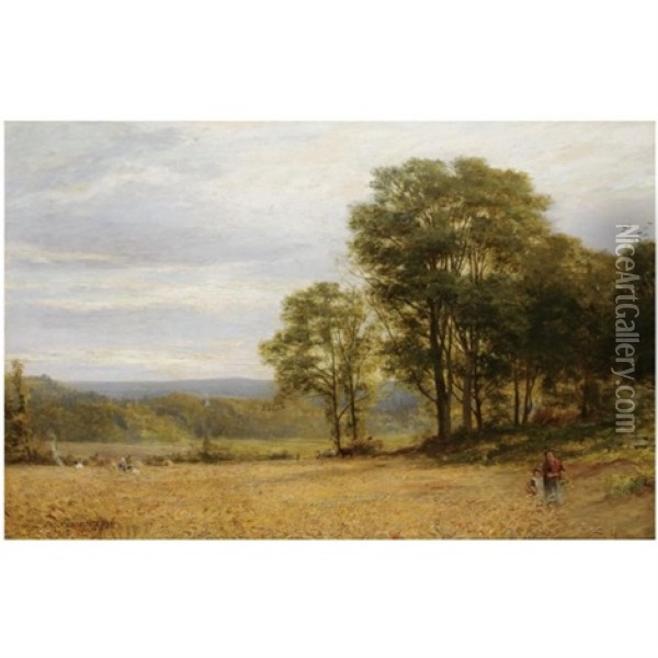 The Harvesters Oil Painting - Alfred Augustus Glendening Sr.