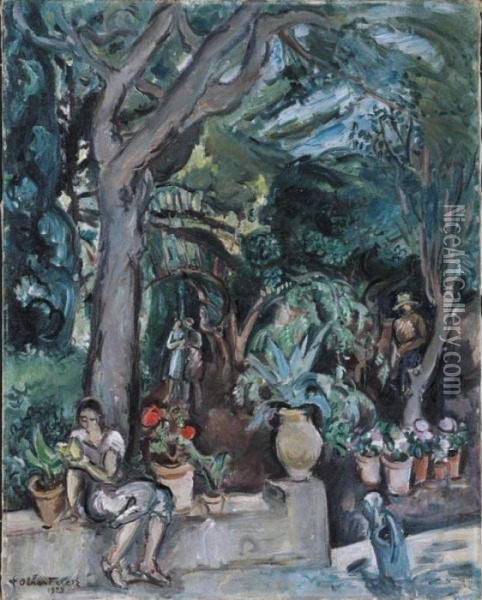 Le Jardinage Oil Painting - Emile-Othon Friesz